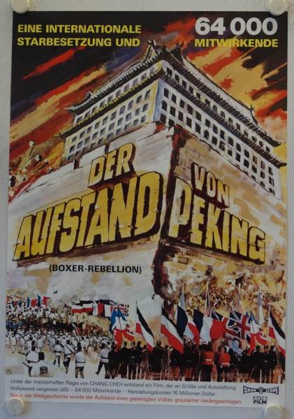 Der Aufstand in Peking originales deutsches Filmplakat